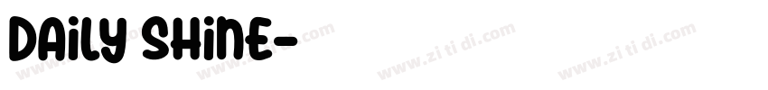 Daily shine字体转换